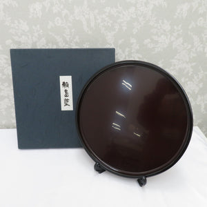 Antiques / folk crafts Wajima Bon Bon Bon Bon Lac Lacquer Works Avoid Box Mauca Box with a yellowfin