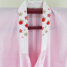 Load image into Gallery viewer, Children&#39;s kimono brackets Single girl girls Pink color Washable polyester bouquet sleeve sleeve Musou girls Shichigosan celebration of children