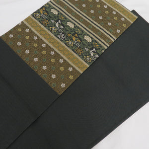 Bagus Subastrum Shaku Shaku Pure Silk Pure Silk Deep Green Rokushi Six Passing Pure Simpla Formal Tailoring Kimono Vertical Length 428cm