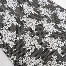 Load image into Gallery viewer, Lace -toning for kingle kimonos black x white carrier polyester formal tailoring kimono monotone FREEK length 460cm