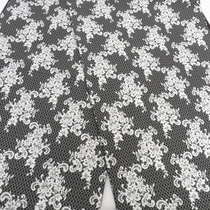 Lace -toning for kingle kimonos black x white carrier polyester formal tailoring kimono monotone FREEK length 460cm