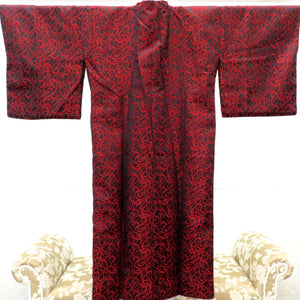 Kimono Court Kimono Court Rain Court Black Red Red Geometric Technical Correspondence Cold Villery Snow Rain Snow Measures Dirty Dirty Light 124cm