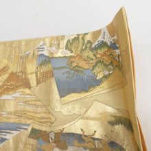 画像をギャラリービューアに読み込む, 袋帯 富嶽三十六景 本金二重箔全通絶景 ゴールドｘ多色 正絹 仕立て上がり 長さ440cm