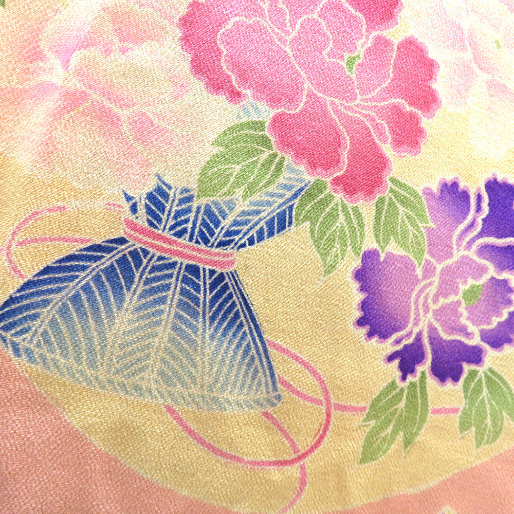 襦袢 昔襦袢 長襦袢 アンティーク バチ衿 正絹 ピンク ベージュ 赤 白  