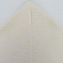 Load image into Gallery viewer, Clearing accessories Half -collar woven shop thread yarn half -collar zebra white light yellow Japanese Kyoto Tango kimono accessories