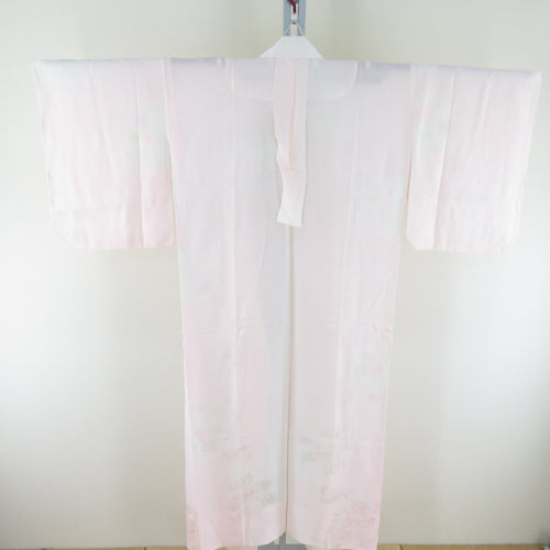 Kikuchi crest blur on the undergarment fan pink -colored sleeve sleeve sleeve male bug -collar collar silk tailed pure silk