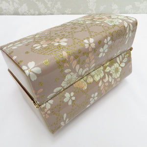 草履・バッグセット 草履バッグセット くすみピンク×金 桜 エナメル LLサイズ 25.5cm フォーマル 成人式 卒業式 訪問着用