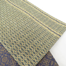 Load image into Gallery viewer, Nishijin Orihabukuro Maizuru Rikyu Pure Silk Gold Pure Gold Deep Green Six -Pass Pattern Formally Tailoring Kimono Before 440cm Beautiful goods