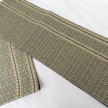 Load image into Gallery viewer, Nishijin Orihabukuro Maizuru Rikyu Pure Silk Gold Pure Gold Deep Green Six -Pass Pattern Formally Tailoring Kimono Before 440cm Beautiful goods