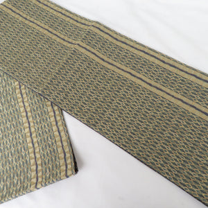 Nishijin Orihabukuro Maizuru Rikyu Pure Silk Gold Pure Gold Deep Green Six -Pass Pattern Formally Tailoring Kimono Before 440cm Beautiful goods