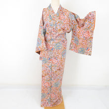 Load image into Gallery viewer, Picture plate on a small crab vase wide collar brown tailoring kimono tailoring