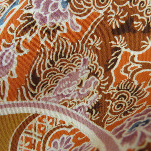 Picture plate on a small crab vase wide collar brown tailoring kimono tailoring