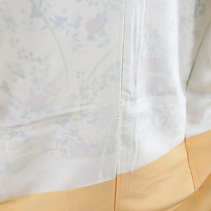 Komon chrysanthemum to Akikusa Bun Lined Bee Bee Collar Cream Cream Casual Casual Kimono Tailor