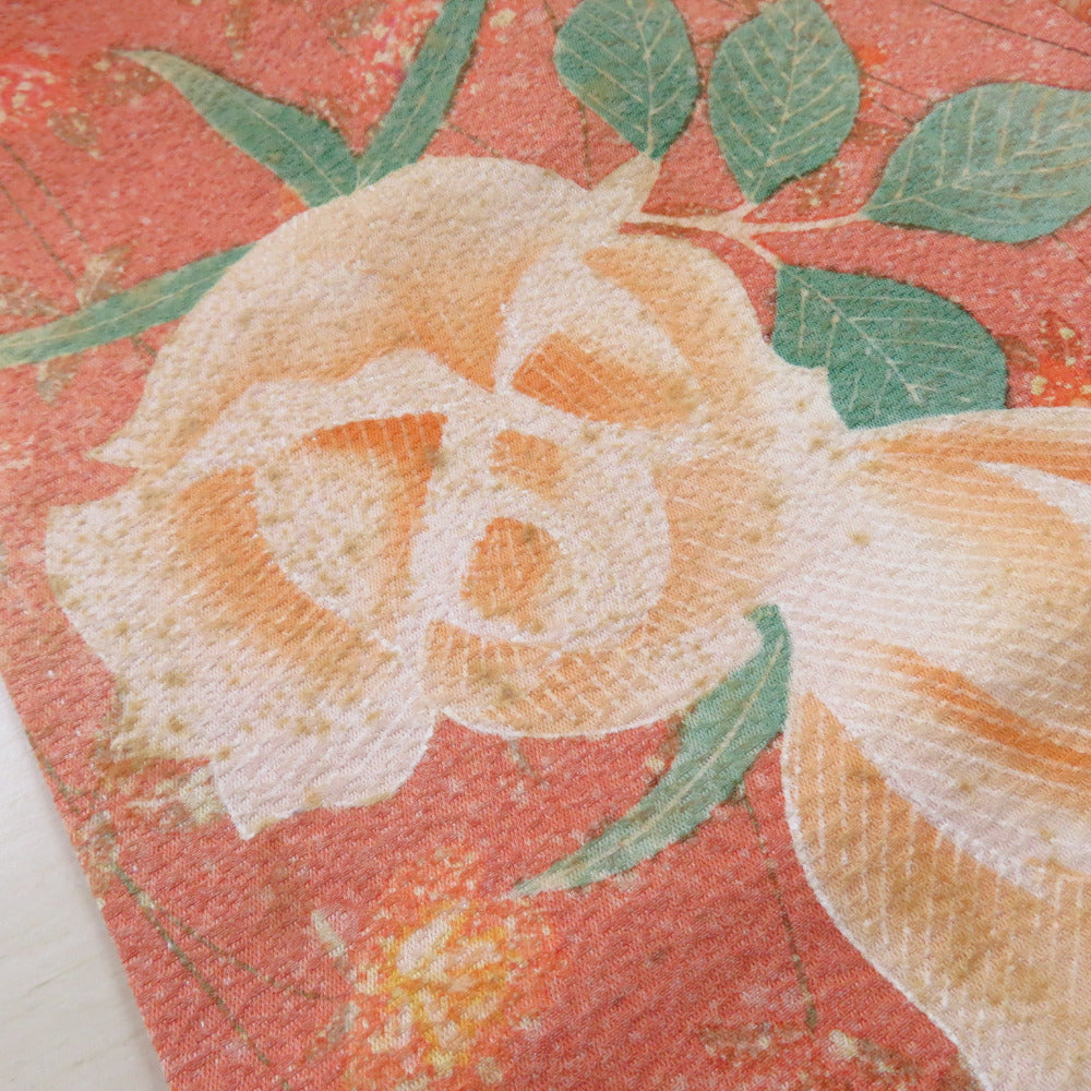 バラ柄 小紋着物 正絹 バラ柄 小紋着物 正絹 小紋通販|遊絹和