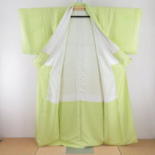 Load image into Gallery viewer, Plain color, yellow-green, no crest, wide collar, pure silk, ready-made, length 157cm