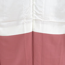 Load image into Gallery viewer, Plain color, red, red, single crest, Gosan paulownia crest, bat collar, pure silk, ready-made, length 156cm