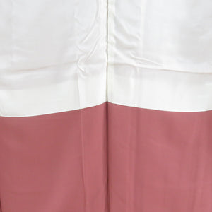Plain color, red, red, single crest, Gosan paulownia crest, bat collar, pure silk, ready-made, length 156cm