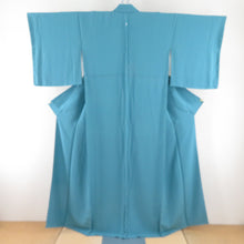 Load image into Gallery viewer, Plain color, turquoise blue, one crest, sasa dragon and bi crest, wide collar, pure silk, ready-made, length 158cm