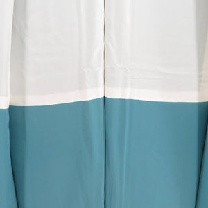 Plain color, turquoise blue, one crest, sasa dragon and bi crest, wide collar, pure silk, ready-made, length 158cm