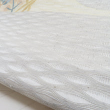 Load image into Gallery viewer, Vailing band Summer Weaving Weaving white white bellflower on Hagi drum pattern pure silk core summer length 460cm beautiful goods