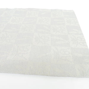 Nagoya obi Obi Hua Crest Fits Sharp Sharp Woven Weaving Pattern Gray 6 -handed Pattern Kimono Binding Length 384cm