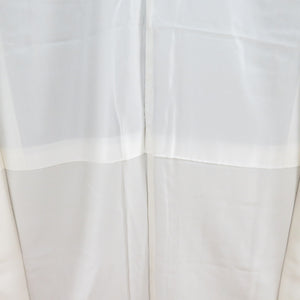 小紋 縮緬 緑色ｘ赤茶色 縞模様 正絹 バチ衿 仕立て上がり着物 身丈152cm