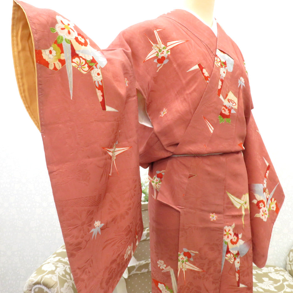 超美品　レトロ　豪華　正絹　着物　袷 染着物　アンティーク　大正ロマン　159 アンティーク着物 | kimono tento