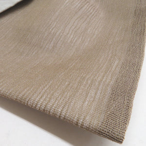 Vailing Obi Obi For Summer Weave Weaving Weaving Warry Gray Brown Endo Beans South Ten Taiko Pure Pure Silk Core Tailoring Summer Core Summer Length 445cm