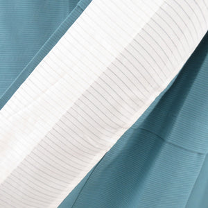 Summer kimono Color Color Color Simple Clean Wide Collar Pure Silk Sawaju Crest One Crest Blue Green Summer Tailoring Light 161cm