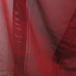 Summer kimono Saji single garment driftwater pattern pure silk red red summer tailor 159cm