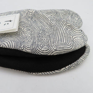 Pattern pattern tabi for men 26.0cm white wave pattern Bottom black Japan made in Japan 100 % cotton 4 pieces Men's tabi casual