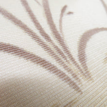 Load image into Gallery viewer, Nagoya Obi iris light brown dyed pattern Taiko pattern Kingle -tailored Kimono Casual length 371cm
