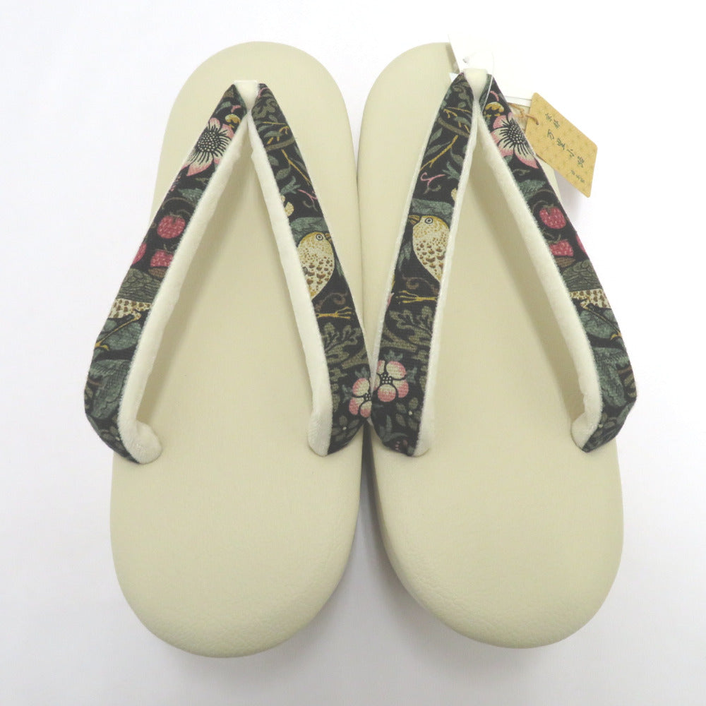 草履 京都万里小路 モリスコレクション いちご泥棒 Strawberry Thief