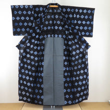 Load image into Gallery viewer, Yukata squeezing for women Yukata blue rhinogyo pattern Summer object tailor -tailored