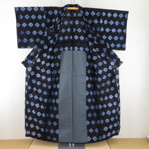 Yukata squeezing for women Yukata blue rhinogyo pattern Summer object tailor -tailored