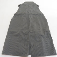 Load image into Gallery viewer, Hakama for summer men&#39;s riding hakama silk strings Approximately 84cm gray black striped pattern male