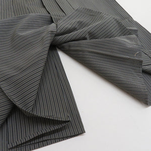 Hakama for summer men's riding hakama silk strings Approximately 84cm gray black striped pattern male