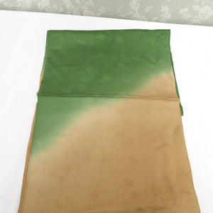 帯締め・帯揚げセット 重ね襟 伊達衿 平組 3点セット 抹茶色 グリーン系 緑×金 和装小物 着物用 まとめ売り