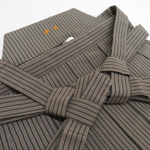 Hakama Men's authentic bamboohohira lantern Hakama silk string about 85cm Brown striped pattern men