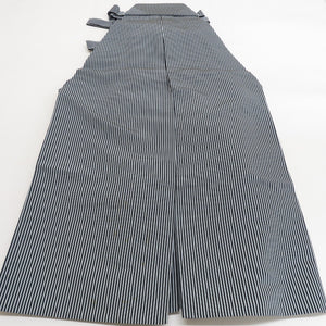 Hakama Men's Lantern Hakama Silk Silk Approximately 89cm Gray Black Striped Purpose Men are dressed up