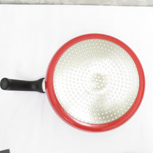 Load image into Gallery viewer, Cooking utensils Twomey Multi-pan Fluorine resin processing Frying pan One-handed pot with glass lid IH/gas compatible L size Red Box included