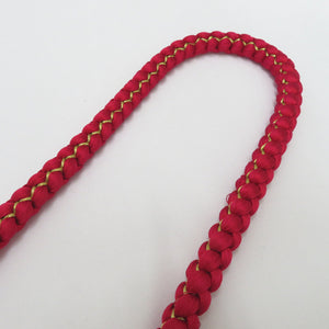 刺繍半衿 帯締め 絞り帯揚げ 3点セット 赤系 花×リボン×レース シルエリー 新合繊 ポリエステル 半襟 振袖 礼装 成人式 卒業式 和装小物 日本製