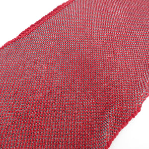 刺繍半衿 帯締め 絞り帯揚げ 3点セット 赤系 花×リボン×レース シルエリー 新合繊 ポリエステル 半襟 振袖 礼装 成人式 卒業式 和装小物 日本製
