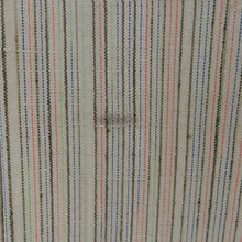 画像をギャラリービューアに読み込む, 紬 着物 単衣 薄緑色 細縞模様 広衿 正絹 仕立て上がり着物 身丈150cm