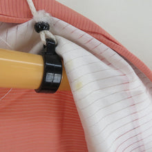 画像をギャラリービューアに読み込む, 夏着物 色無地 絽 広衿 正絹 サーモンピンク 一つ紋 蔦紋 夏用 仕立て上がり 身丈157cm