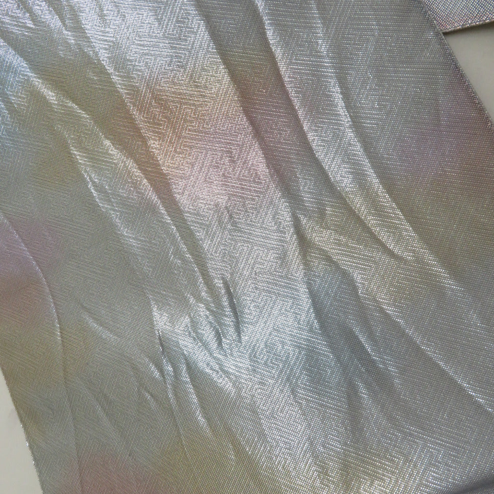 袋帯 佐賀錦 野々村織物 亀甲に鳥文 金糸銀糸 多色 正絹 仕立て上がり