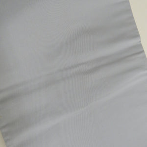 袋帯 雲立涌文様 六通柄 銀糸 シルバー系 正絹 仕立て上がり 長さ440cm