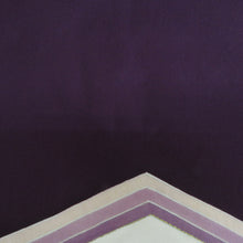 Load image into Gallery viewer, 名古屋帯 正絹 塩瀬帯  紫色ｘ白色ｘピンク色 六角に鹿文様 お太鼓柄 仕立て上がり 着物帯 長さ354cm