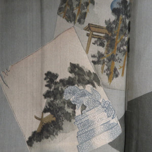 アンサンブル 紬地 正絹