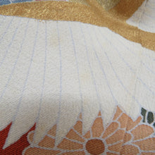 Load image into Gallery viewer, 黒留袖 飛び鶴文様 五三桐紋 正絹 刺繍入り 落款入り 比翼 刺繍入り 袷 広衿 礼装着物 フォーマル 仕立て上がり 身丈159cm